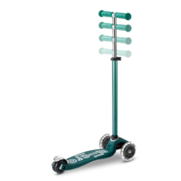 Trottinette Maxi Micro Deluxe ECO LED - trottinette enfant 3 roues - Vert