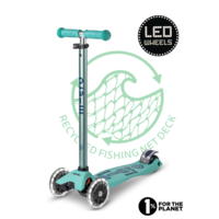 Maxi Micro step Deluxe ECO LED  - 3-wiel kinderstep - Mint