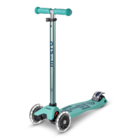 Trottinette Maxi Micro Deluxe ECO LED - trottinette enfant 3 roues - Menthe