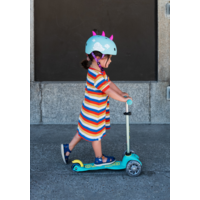 Trottinette Mini Micro Deluxe ÉCO LED - trottinette enfant 3 roues - Menthe
