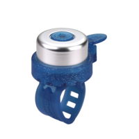Micro Bell - suitable for all scooters and bikes - easy attachment - Glitter Blue