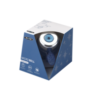 Micro Bell - suitable for all scooters and bikes - easy attachment - Glitter Blue