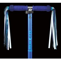 Micro trottinette rubans - Bleus Réfléchissants