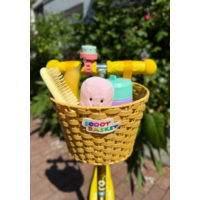 Scoot basket – for scooters and bikes – easy to attach – water-resistant – Yellow