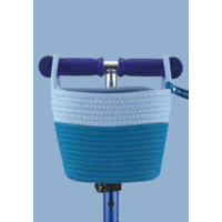 Panier pour trottinette Micro - coton robuste - fixation facile - Bleu