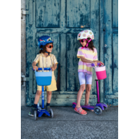 Micro scooter basket - sturdy cotton - easy attachment - Blue