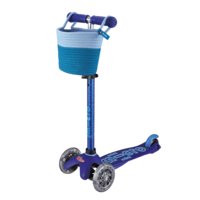 Panier pour trottinette Micro - coton robuste - fixation facile - Bleu