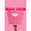 Scoot 'n Pull Scoot basket – for scooters and bikes – easy to attach – water-resistant – Pink
