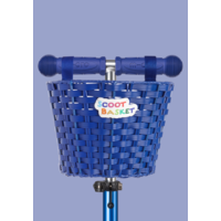 Scoot basket – for scooters and bikes – easy to attach – water-resistant – Blue