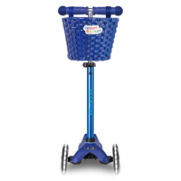 Scoot basket – for scooters and bikes – easy to attach – water-resistant – Blue