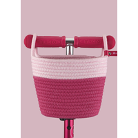 Panier pour trottinette Micro - coton robuste - fixation facile - Rose