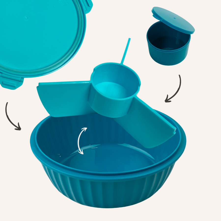 Yumbox Poke Love Bowl - 3 sections - removable divider