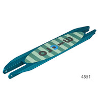 Dek Micro Sprite petrol stripes metallic (4551)