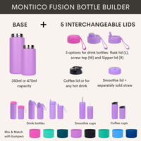 MontiiCo Fusion Base Isotherme Universelle 350 ml - petite - sans bouchon