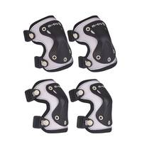 Micro Reflective Knee & Elbow Pads - water-resistant – lightweight - Black