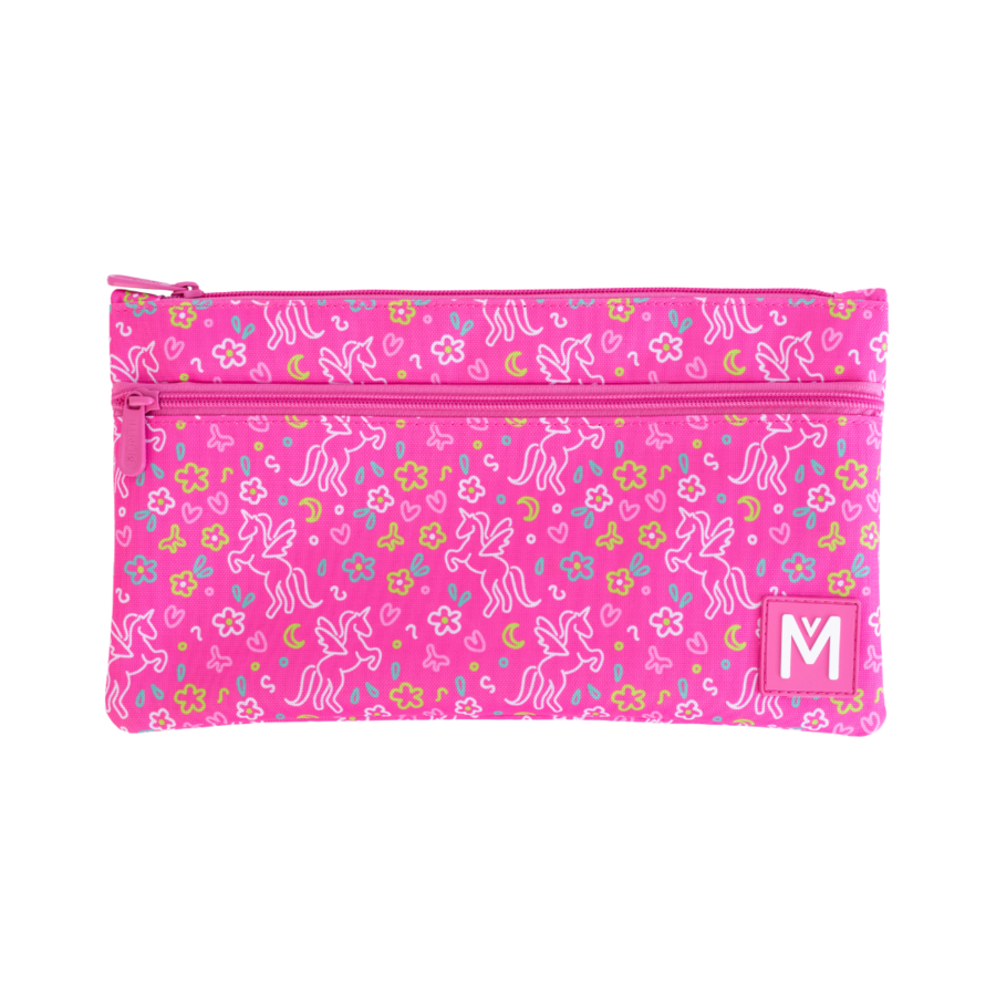 MontiiCo Pencil Case XL - 2 handy compartments - Machine washable