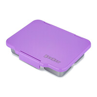 Yumbox Prêt Acier inoxydable - 4-compartiments - Boîte à lunch bento étanche - matériaux durables et sûrs pour les aliments