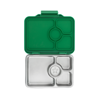 Yumbox Prêt RVS - 4 vakken - lekvrije Bento broodtrommel - duurzame, voedselveilige materialen