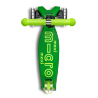 Trottinette Maxi Micro Deluxe pliable LED - trottinette enfant 3 roues - Jaune Vert Néon