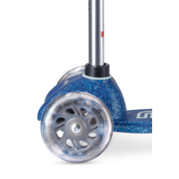 Mini Micro step Deluxe Galaxy Glitter LED - 3-wiel kinderstep - Blauw