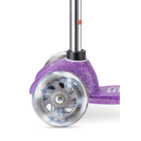 Mini Micro step Deluxe Fairy Glitter LED - 3-wiel kinderstep - Paars