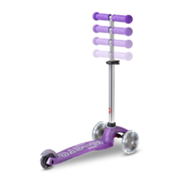 Mini Micro step Deluxe Fairy Glitter LED - 3-wiel kinderstep - Paars