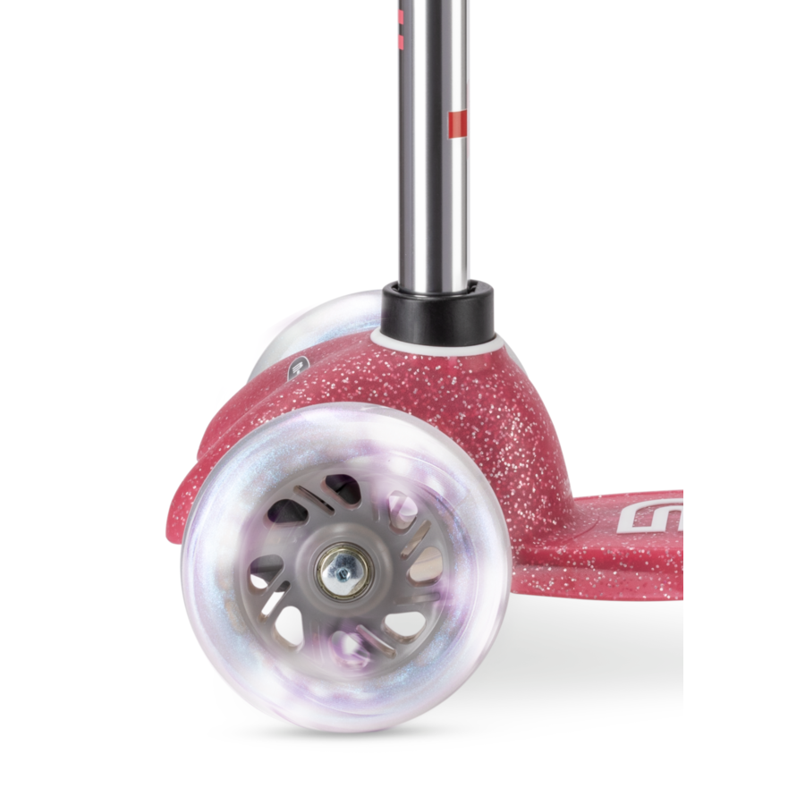 Mini Micro step Deluxe Fairy Glitter LED - 3-wiel kinderstep - Roze
