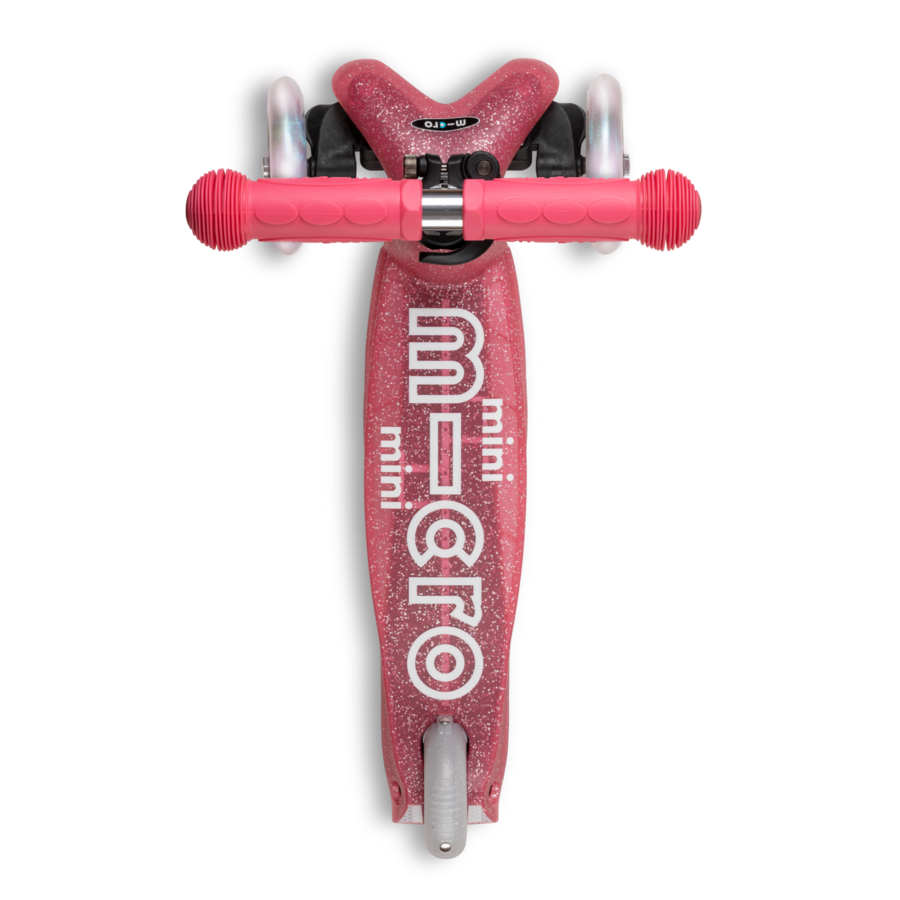 Trottinette Mini Micro Deluxe Fairy Glitter LED - trottinette enfant 3 roues - Rose
