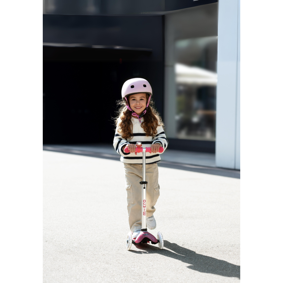Mini Micro scooter Deluxe Fairy Glitter LED - 3-wheel kids' scooter - Pink