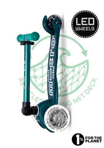 Micro Mini Micro step inklapbaar ECO LED groen