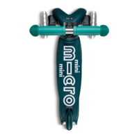 Mini Micro scooter Deluxe foldable ECO LED - 3-wheel children's scooter - Green