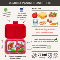 Yumbox Panino - Boîte à déjeuner étanche - 4 compartiments