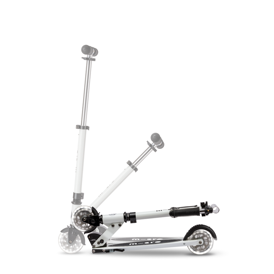 Micro Sprite Glow LED - trottinette pliable 2 roues - Blanc