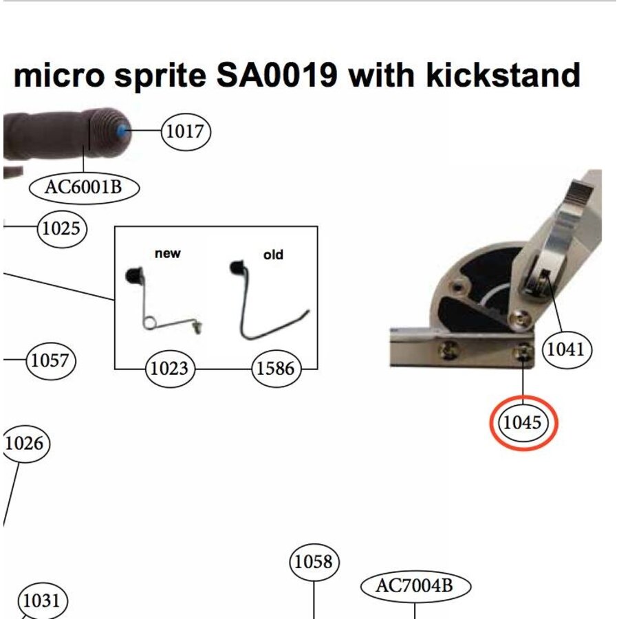 Bolt for kickstand Sprite (1045)