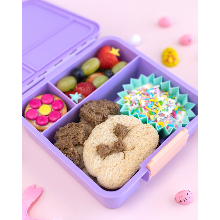 MontiiCo Bento 3 lunchbox - lekvrije broodtrommel - 3 vakjes