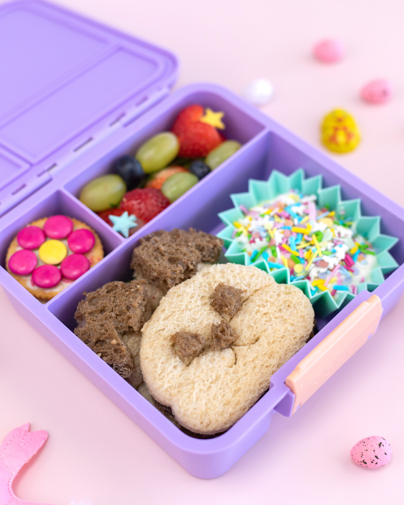 EcoEarth Roestvrijstalen Bento Box 800ml Groen - Lekvrije Lunchbox Met 3 Compartimenten Voor Volwassenen