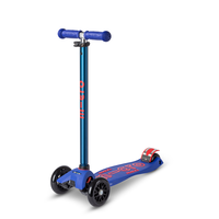 Trottinette enfant 3 roues Maxi Micro Deluxe - Bleu/Rouge