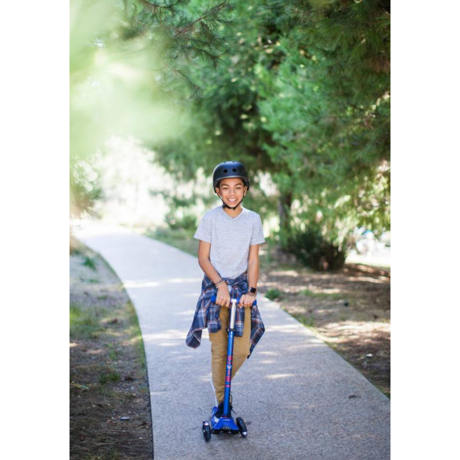 Trottinette enfant 3 roues Maxi Micro Deluxe - Bleu/Rouge