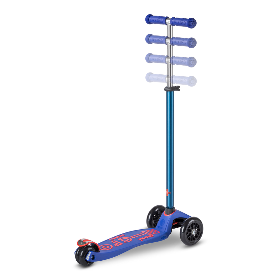 Trottinette enfant 3 roues Maxi Micro Deluxe - Bleu/Rouge