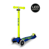 Maxi Micro scooter Deluxe LED blue yellow Neon