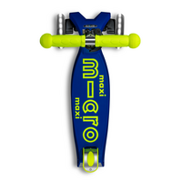 Maxi Micro scooter Deluxe LED - 3-wheel children's scooter - Blue Yellow neon