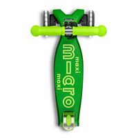 Maxi Micro scooter Deluxe LED - 3-wheel children's scooter - Yellow Green neon