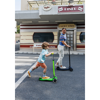 Trottinette Maxi Micro Deluxe LED - trottinette enfant 3 roues - Jaune Vert neon