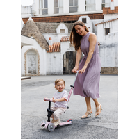 Mini Micro 6en1 trottinette Rock & Go LED Rose - multifonction : à bascule - porteur - trottinette | Rose