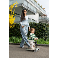 Mini Micro 6in1 scooter Rock & Go LED - Olive green- multifunctional: rocker - ride-on - scooter - Green