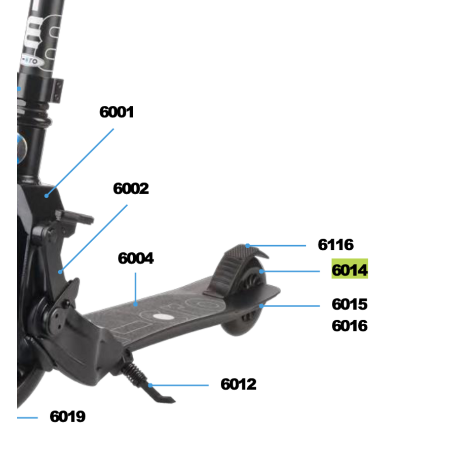 Achterwiel Micro Eazy  step (6014)