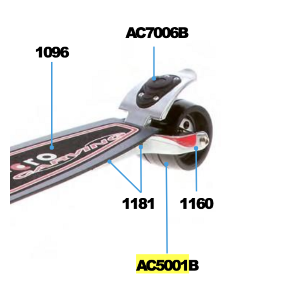 Carverwiel 80mm - Micro Monster Bullet step - AC5001