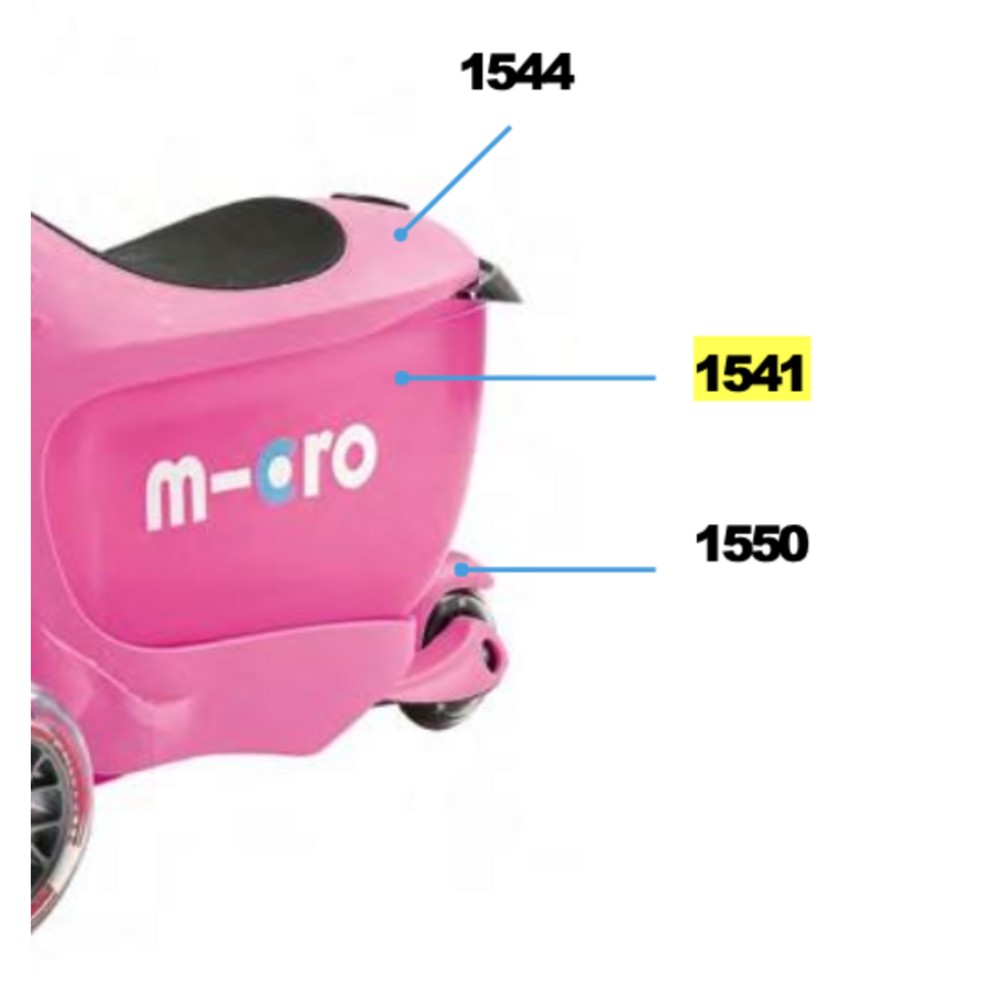 boîte de rangement trottinette Micro Mini2Go - rose (1541)