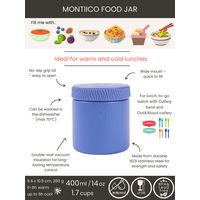 MontiiCo thermos voedselpot - voor warm en koud eten - diverse kleuren
