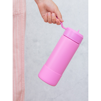 MontiiCo Thermo Drink Bottle Sipper – 475 ml – Stainless Steel – with carry strap, stainless steel straw and bumper – Fusion range